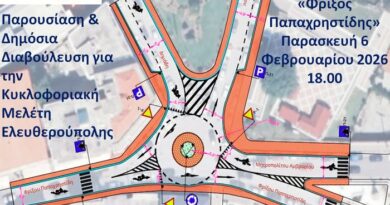 ΠΑΡΟΥΣΙΑΣΗ ΚΑΙ ΔΗΜΟΣΙΑ ΔΙΑΒΟΥΛΕΥΣΗ ΓΙΑ ΤΗΝ ΚΥΚΛΟΦΟΡΙΑΚΗ ΜΕΛΕΤΗ ΕΛΕΥΘΕΡΟΥΠΟΛΗΣ