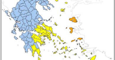 Yψηλός κίνδυνος πυρκαγιάς (κατηγορίας 3) στην Θάσο