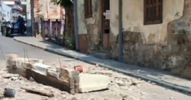 Πτώση μπαλκονιού στην Γαλλικής Δημοκρατίας. Απο τύχη δεν θρηνήσαμε θύματα!